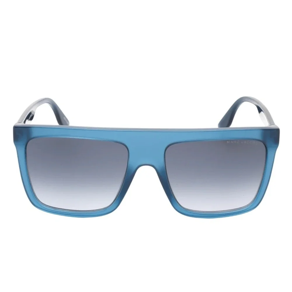 Marc Jacobs 639/S PJP9O Matte Blue Square Flat Top Sunglasses Mens 57-18-145